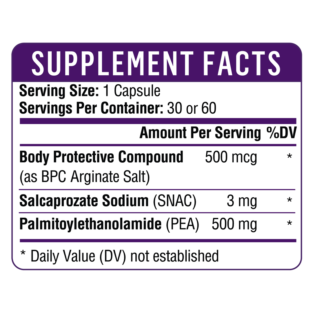 is bpc 157 orally bioavailable BPC+PEA 500 – Healthgevity